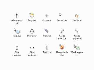 炫酷经典鼠标指针下载 彩色经典鼠标指针 经典指针下载包