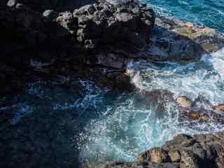 海岛自然风光高清图片 海浪拍岸唯美风景桌面壁纸