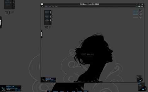 暗黑风格简约桌面秀