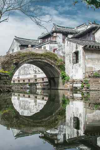 悠悠水乡之苏州周庄风景手机壁纸