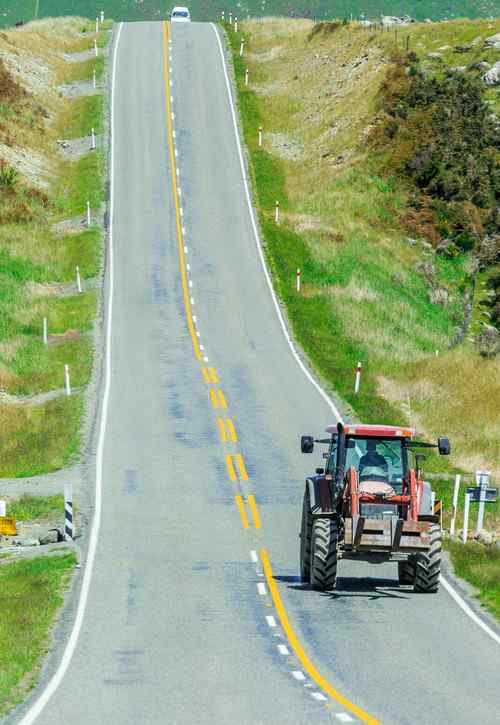 唯美新西兰不知名小镇的公路手机壁纸