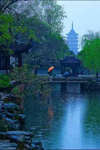 唯美烟雨江南风景手机壁纸