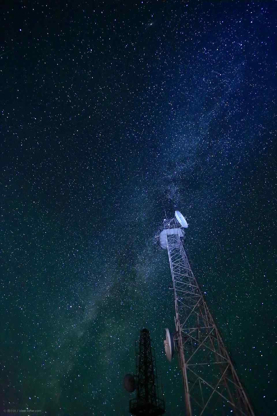 雾灵山星空手机壁纸