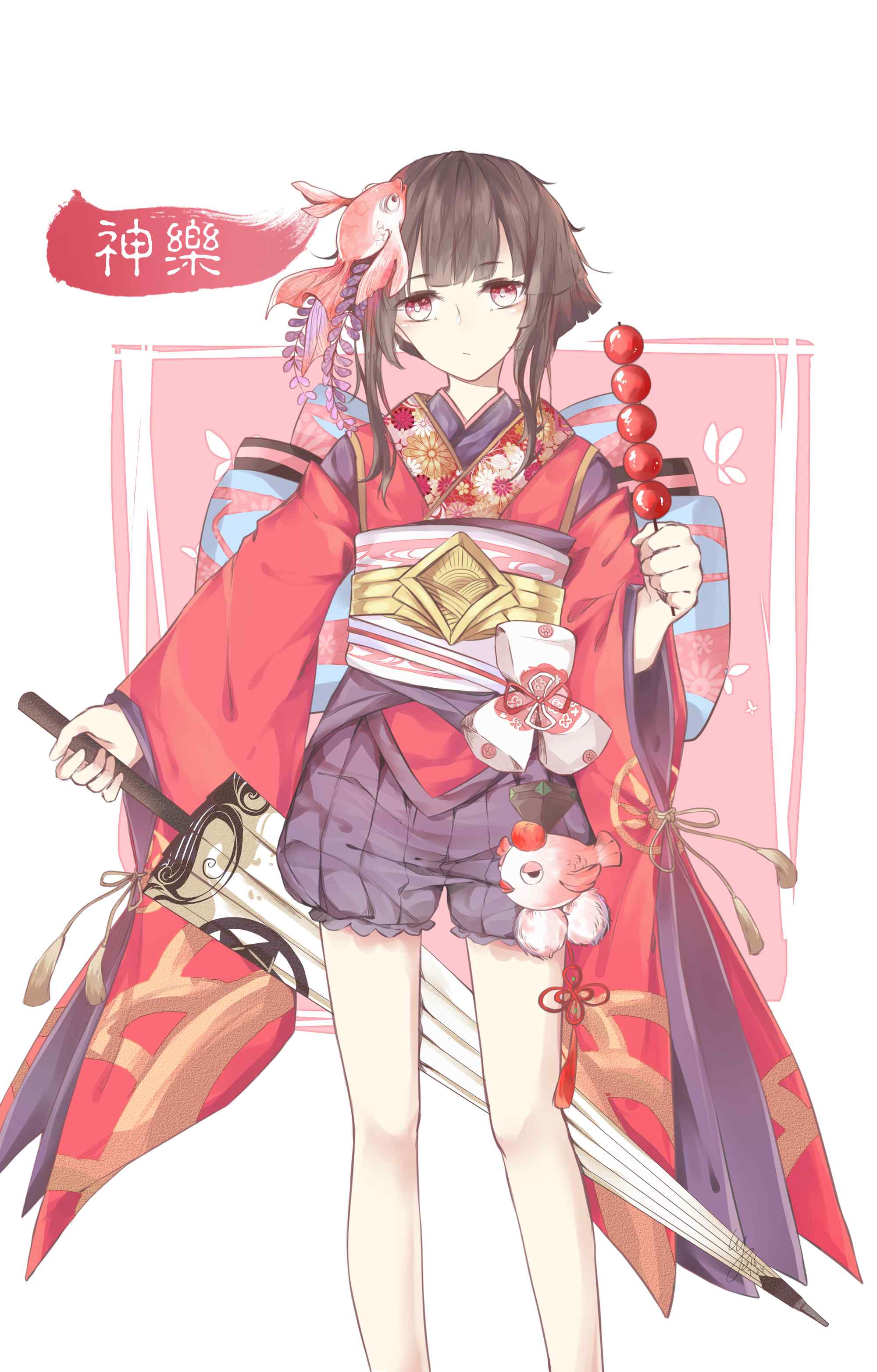 阴阳师手游之阴阳师神乐手机壁纸（8张）