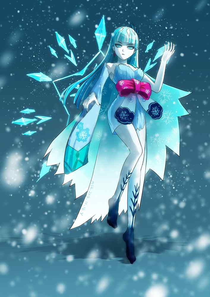 阴阳师式神之觉醒后的雪女手机壁纸