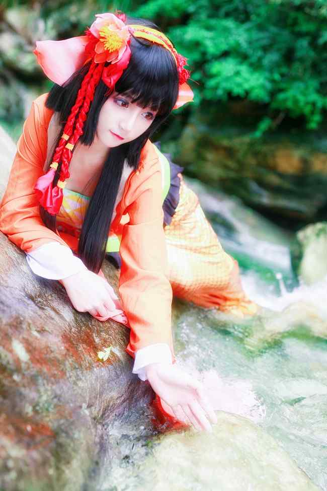 阴阳师式神cosplay之鲤鱼精手机壁纸