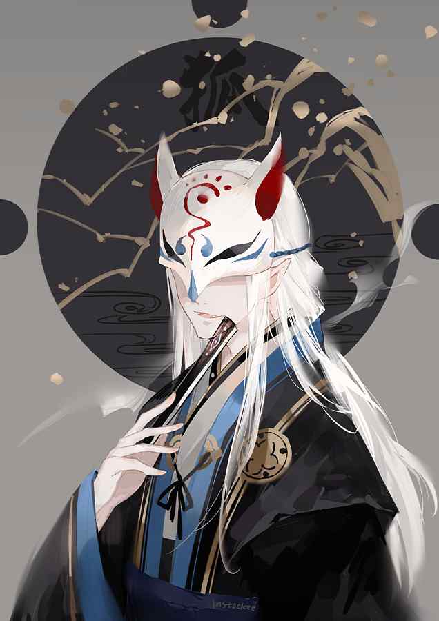 阴阳师SR式神妖狐手机壁纸