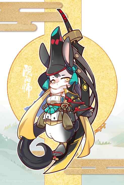 阴阳师妖刀姬拟兔同人画