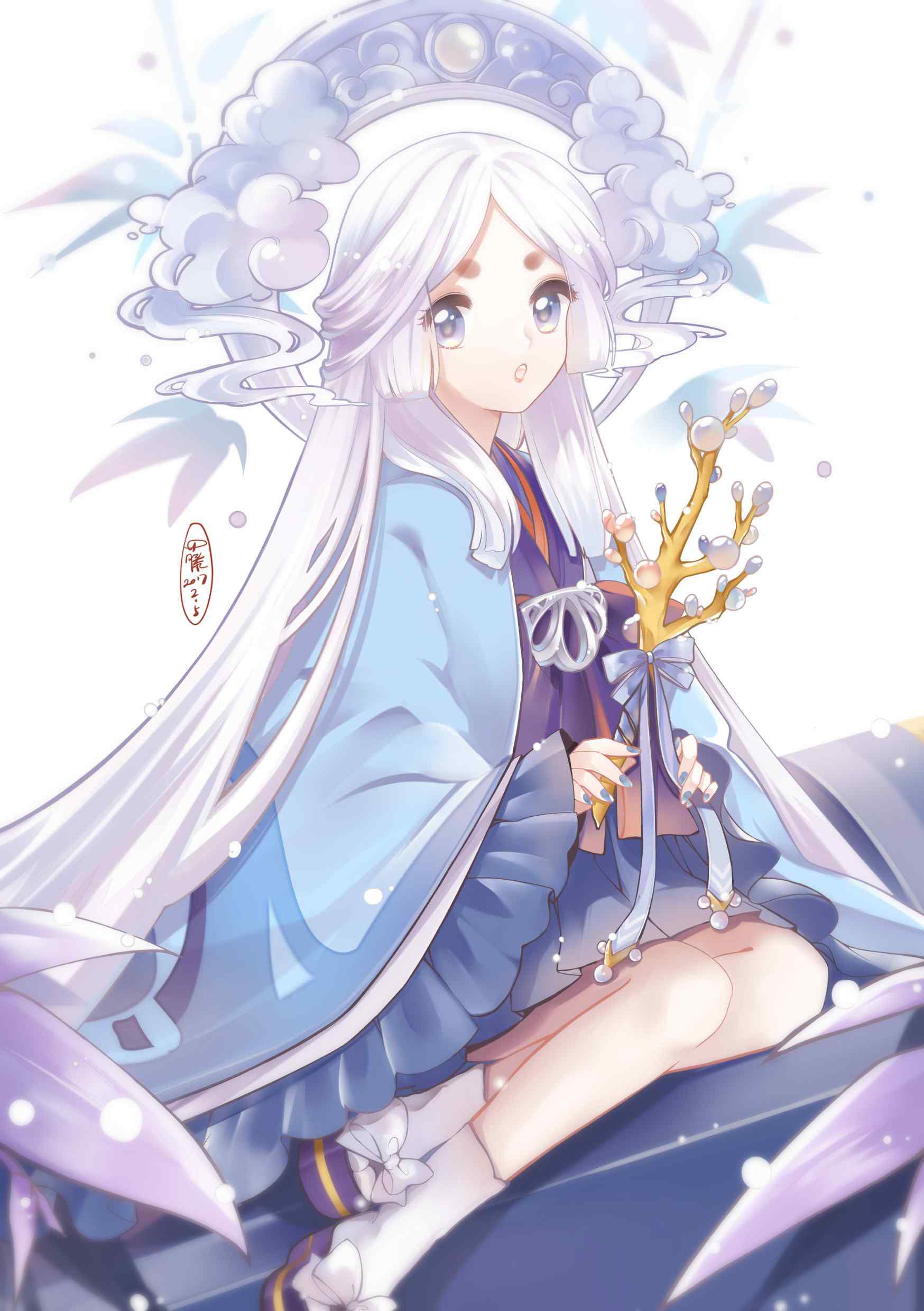 唯美阴阳师辉夜姬手机壁纸