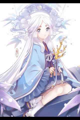 唯美阴阳师辉夜姬手机壁纸