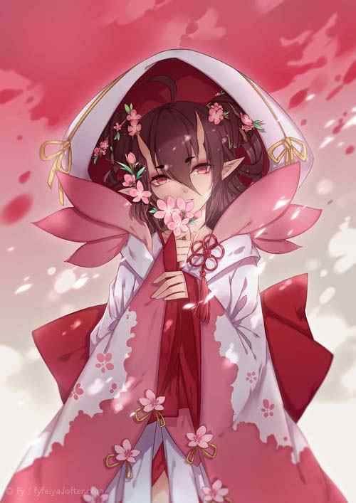 阴阳师桃花妖唯美手机壁纸