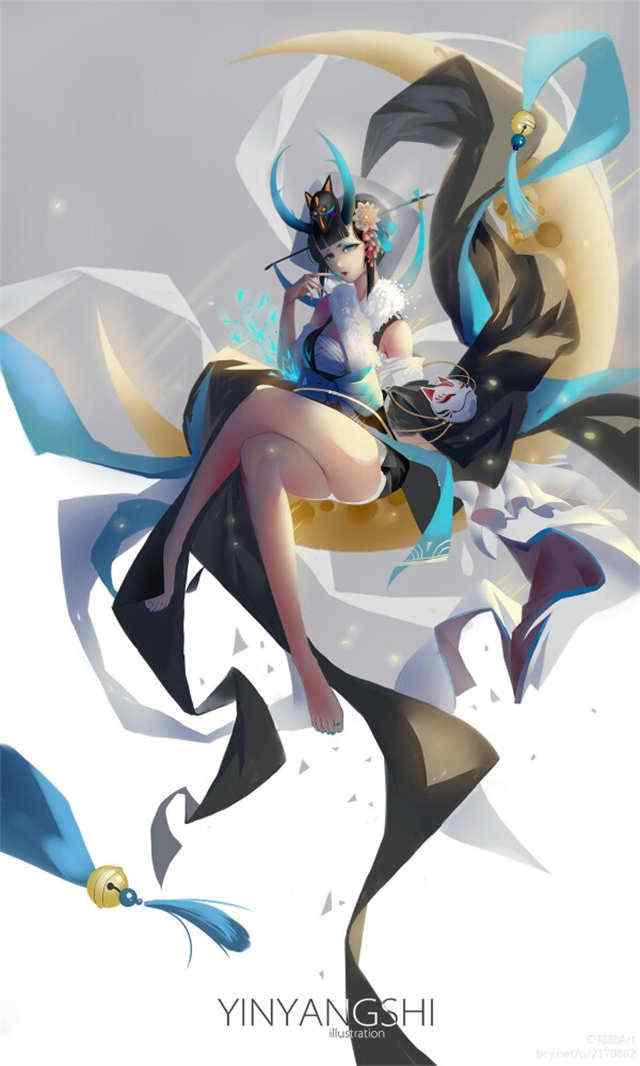 手绘阴阳师阎魔手机壁纸