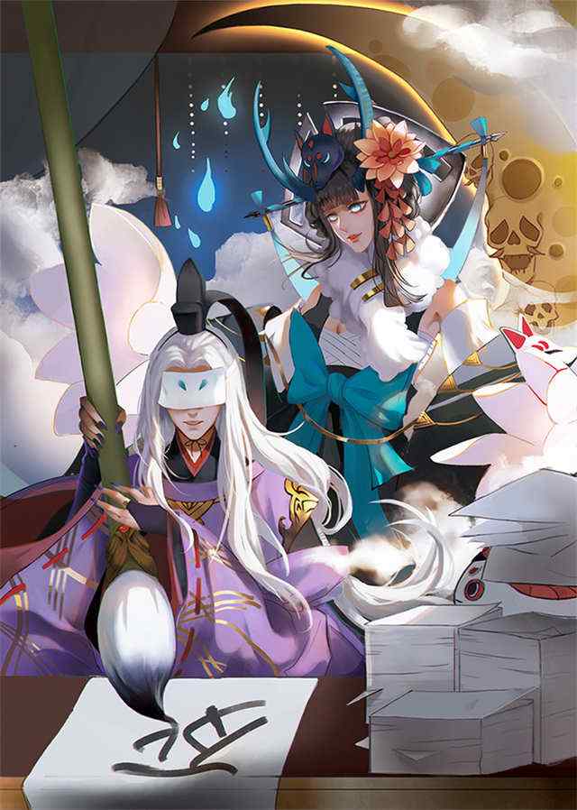 阴阳师阎魔判官有爱手机壁纸