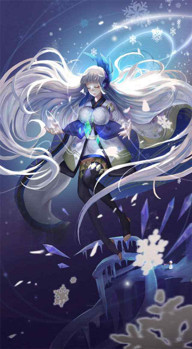 阴阳师雪女唯美手机壁纸