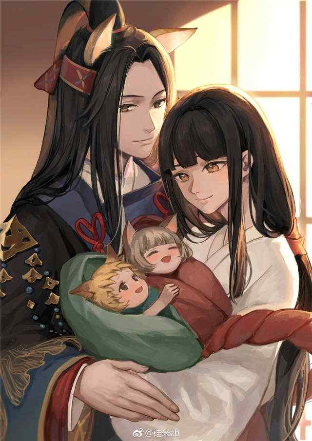 阴阳师玉藻前与巫女手机壁纸