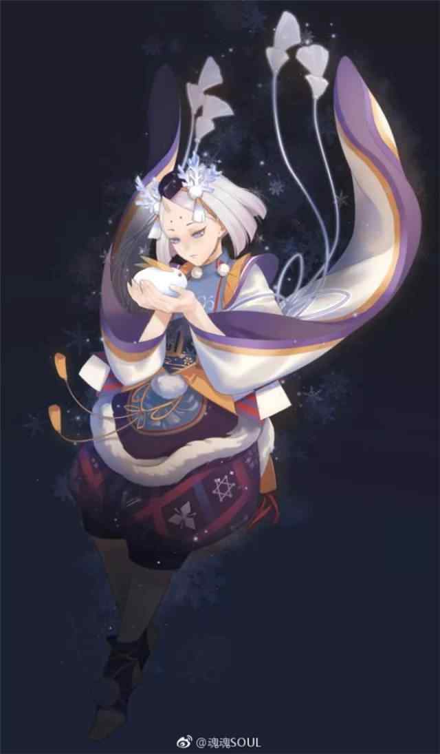 阴阳师雪童子唯美手机壁纸