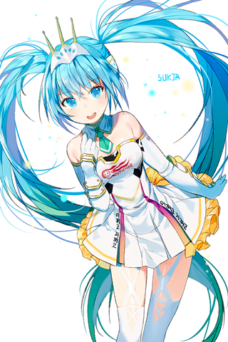 Vocaloid初音ミク2015赛车音手机壁纸