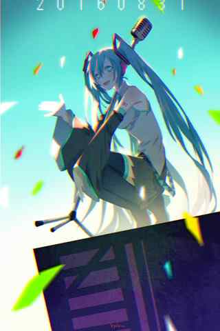 Vocaloid初音ミク（初音未来）诞生祭手机壁纸