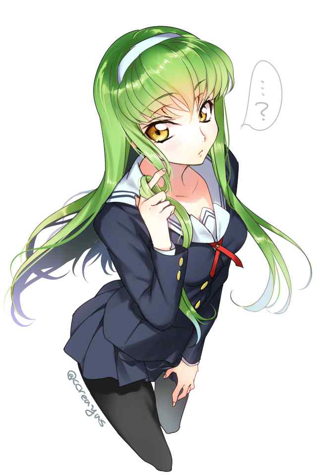 Code Geass 反叛的鲁路修之C.C.cos霞之丘诗羽高清手机壁纸