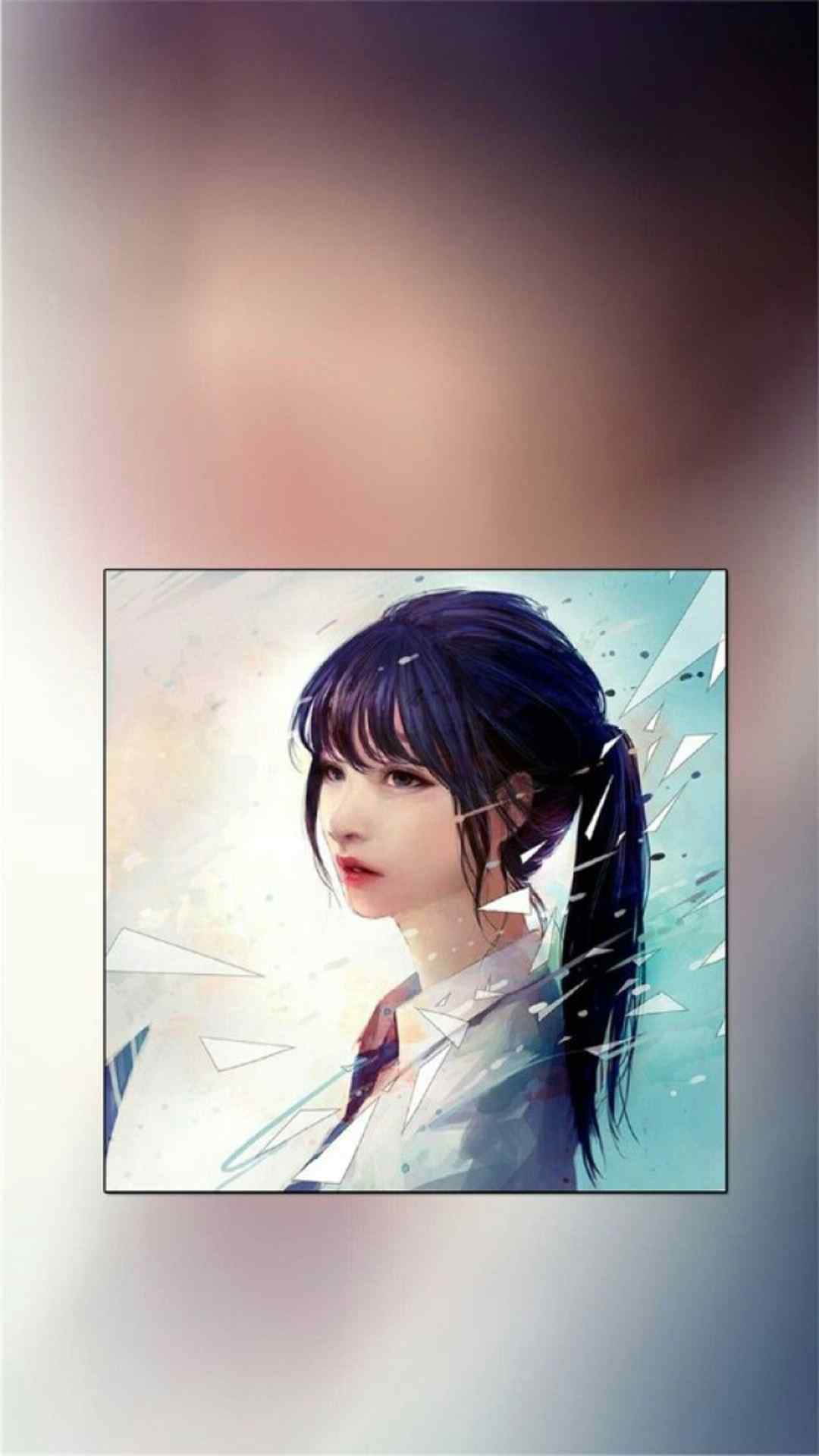 个性美女插画创意图片高清手机壁纸