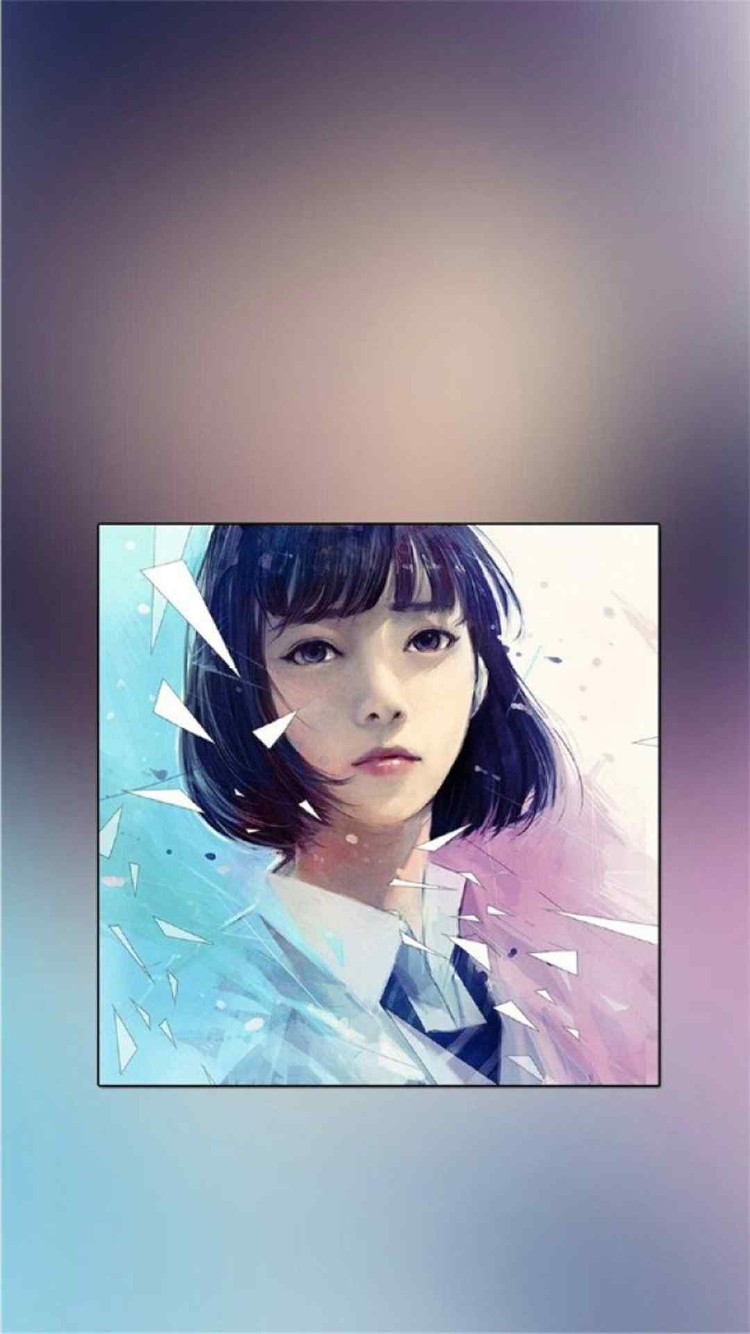 个性美女插画创意图片高清手机壁纸