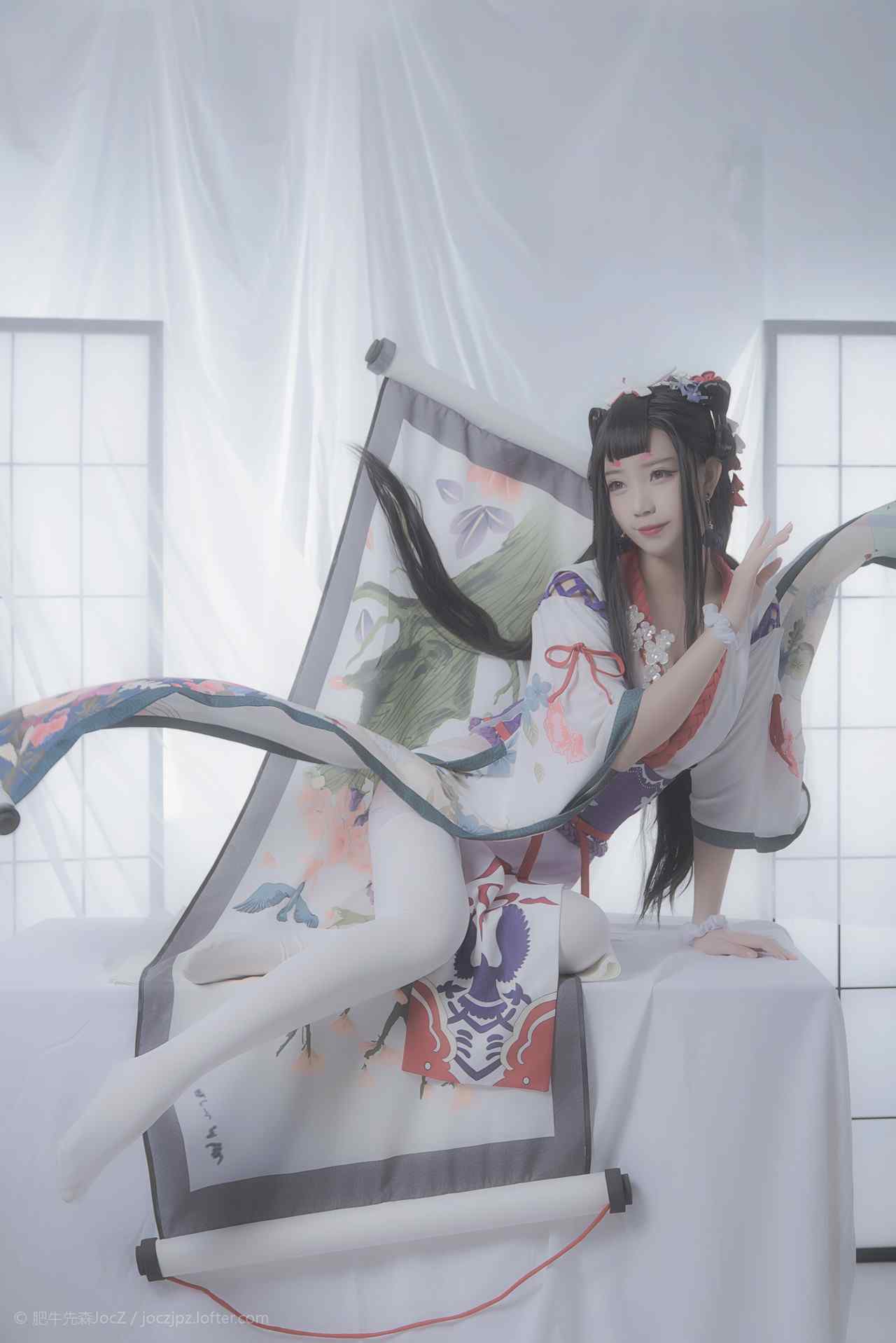 阴阳师花鸟卷美女cos手机壁纸