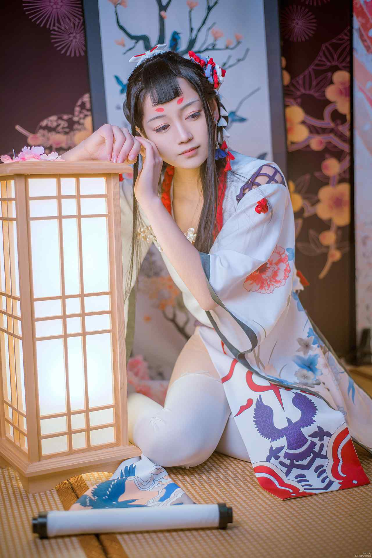 阴阳师花鸟卷cosplay手机壁纸