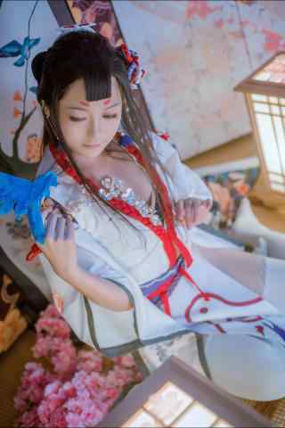 阴阳师花鸟卷唯美cosplay手机壁纸