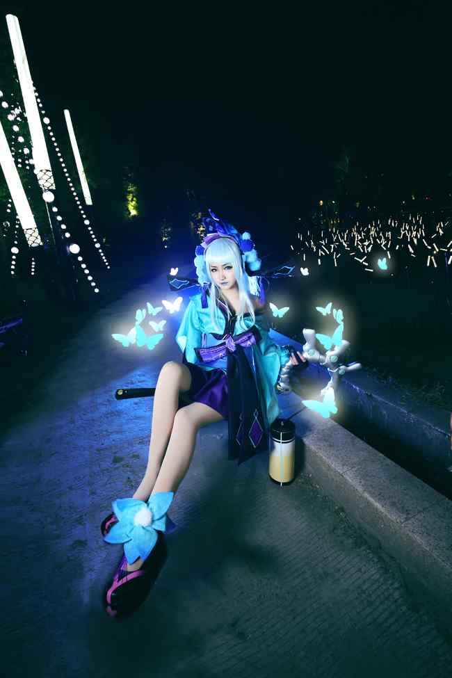 青行灯cosplay唯美手机壁纸