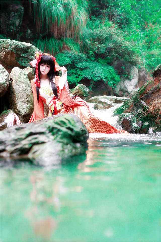 阴阳师鲤鱼精cosplay可爱手机壁纸