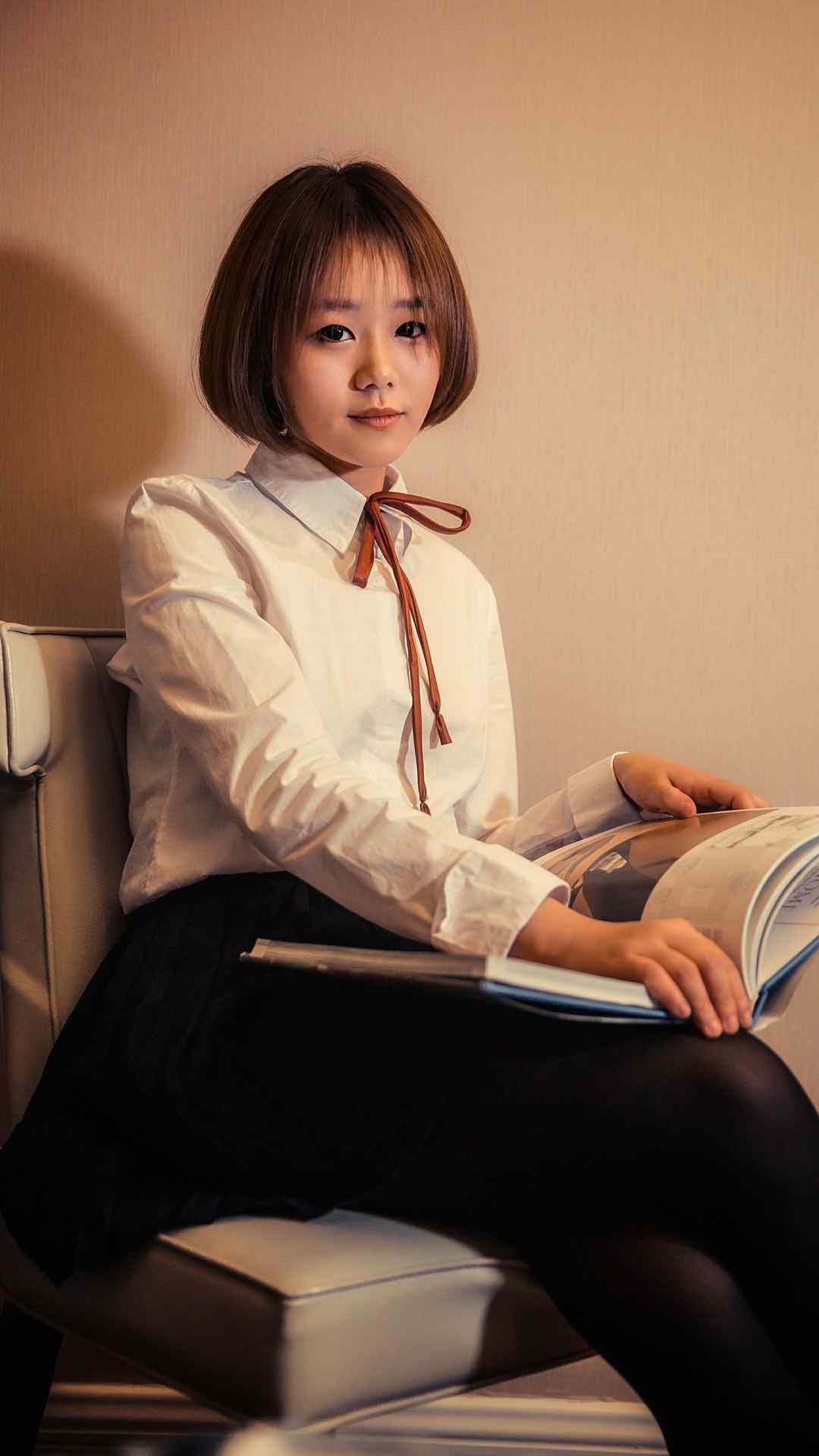 性感美女高清手机图片黑丝长腿大学生美女手机壁纸图片