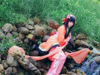 阴阳师鲤鱼精可爱cosplay壁纸