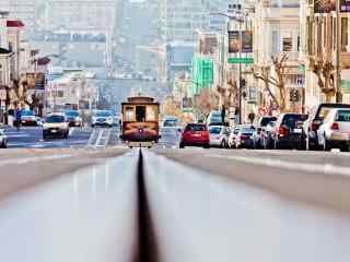 欧洲城市道路唯美风景图片