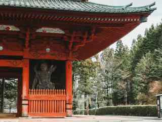 奈良春日大社日系传统寺庙桌面壁纸