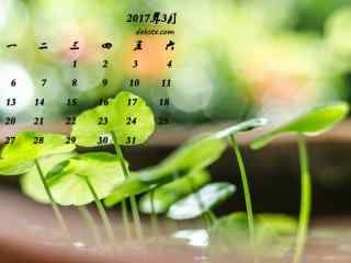 2017年3月日历可