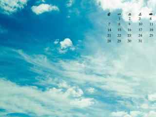 2017年5月唯美天空日历壁纸