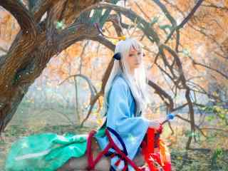 唯美的阴阳师小鹿男cosplay壁纸