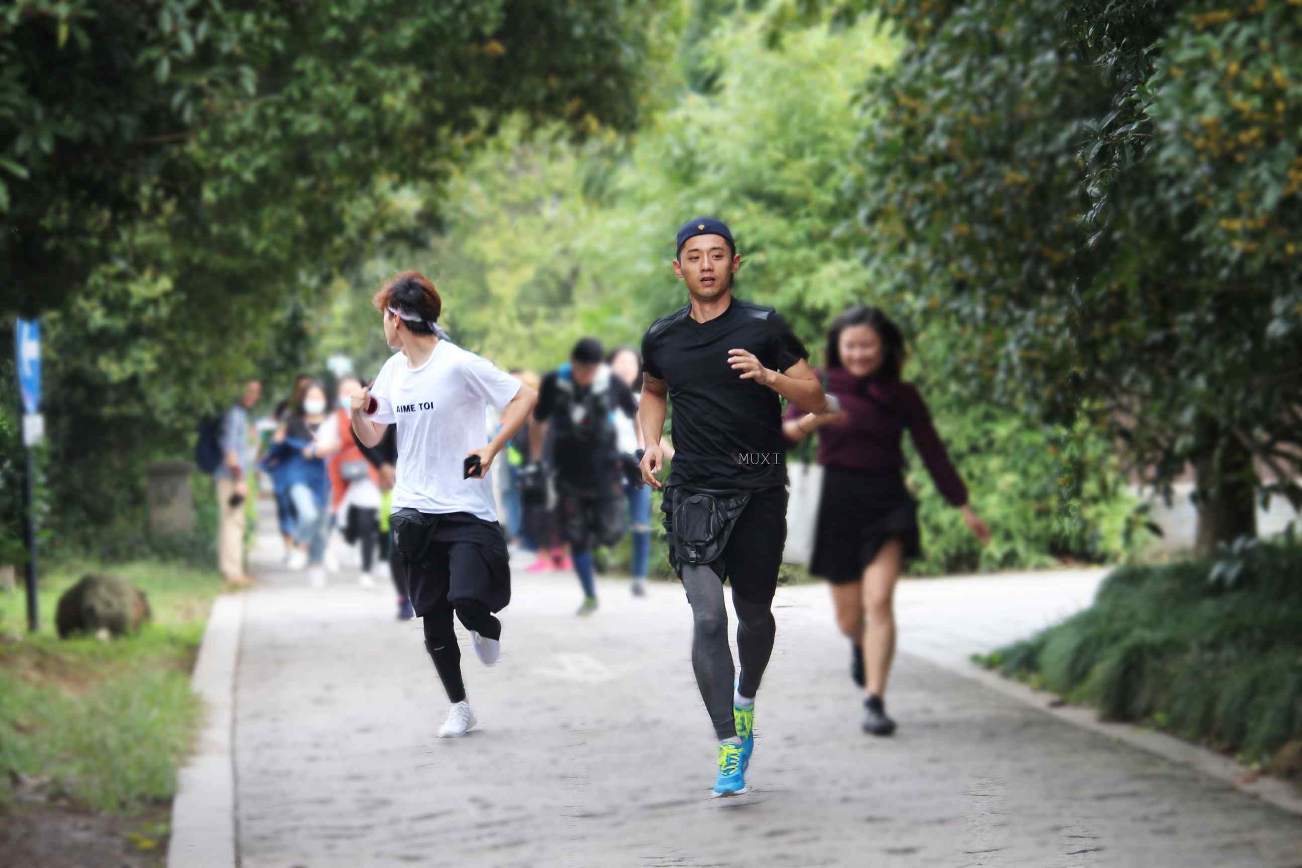 综艺节目看你往哪跑杭州站张继科徐海乔奔跑桌面壁纸