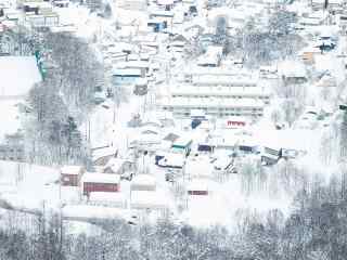 异国冬季雪景桌面壁纸