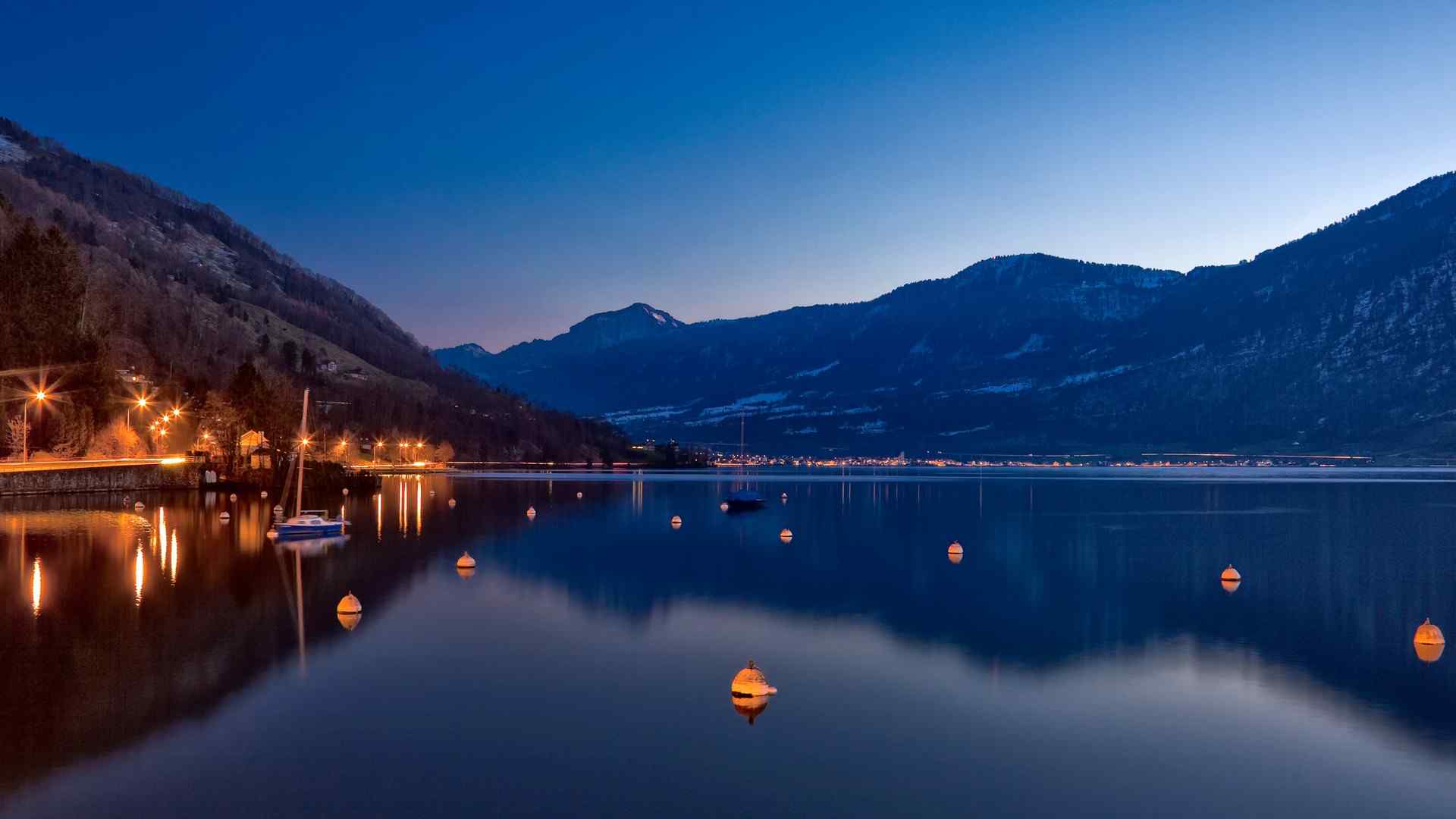 夜景山色高清壁纸