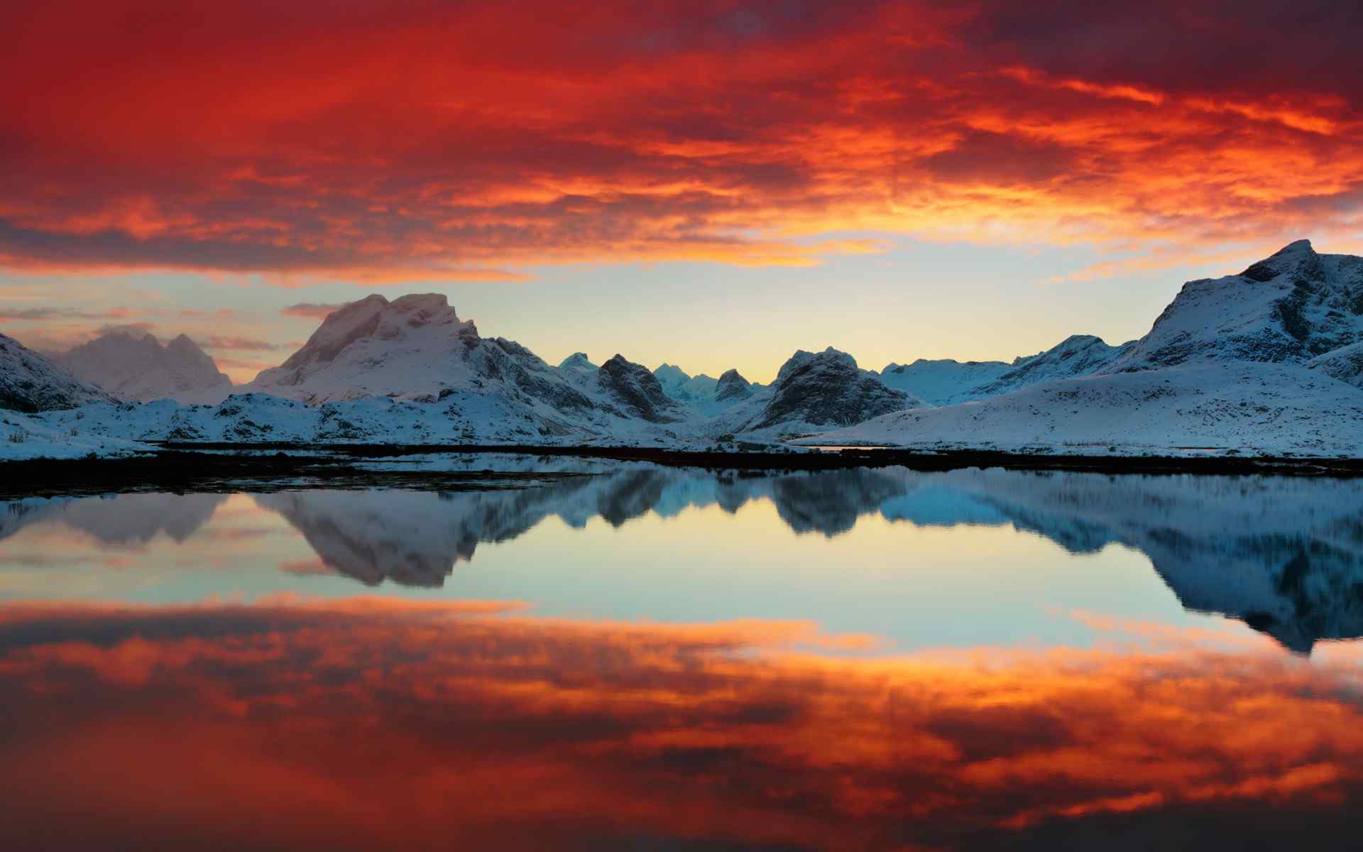 唯美山川秀水桌面壁纸下载 第七辑 水染夕阳