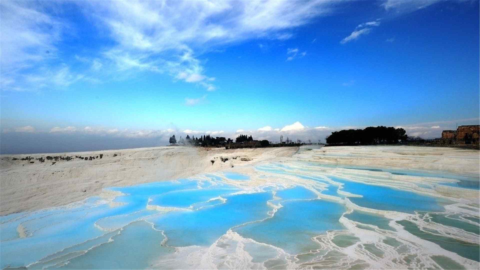 蔚蓝天空开云见日桌面壁纸 第一辑