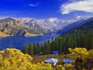 新疆天山天池风景桌面壁纸 第四辑 苦痛