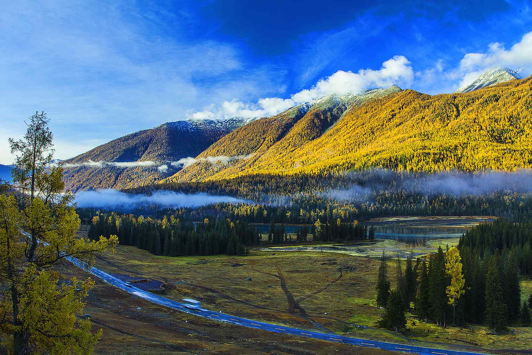 湖光山色相映成辉 新疆喀纳斯风景壁纸第四辑