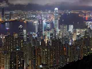 香港维多利亚港夜景桌面壁纸第二辑