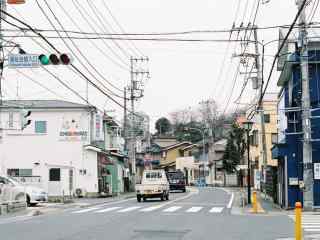 日本街景小清新街道桌面壁纸