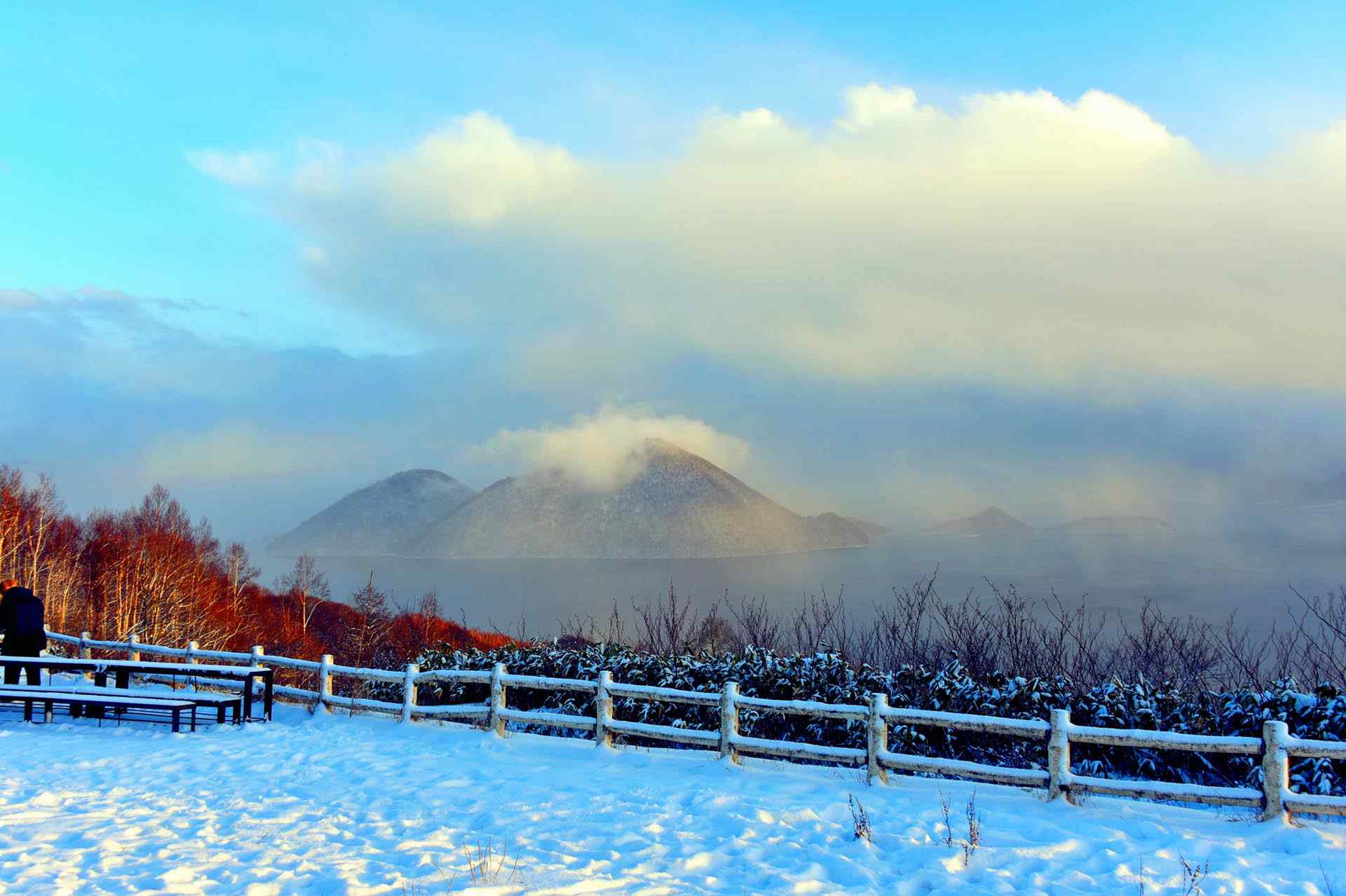 雪国北海道唯美雪景桌面壁纸5