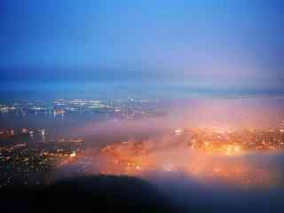 函馆百万夜景北海道风光桌面壁纸1