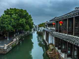 苏州周庄之山雨欲来风满楼风景壁纸