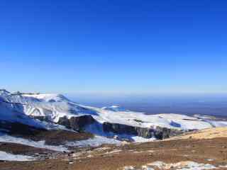 长白山山顶眺望风景壁纸图片下载